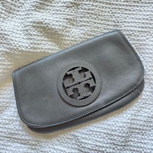 Tory Burch Grey Clutch/CrossBody